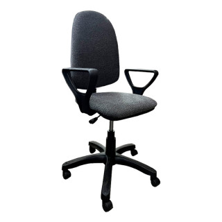 Кресло "Престиж Н" (гоб/кзам, пластик 700) Серый 17М