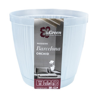 Горшок для цветов "InGreen BARCELONA" 1,8 л (голубой перламутровый)