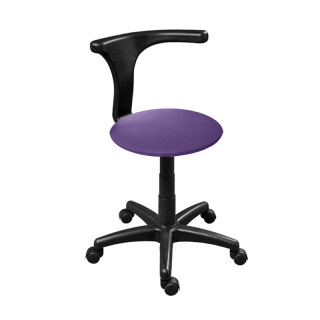 Кресло "Мини-Гранде" пневмо с 1 подлокотником (кожзам АОД крестовина - пластик) фиолетовый 25